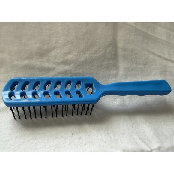 Vintage Thermal Air - ll No. 2877 Made In Hong Kong Hair Brush Blue - Picture 6 of 7